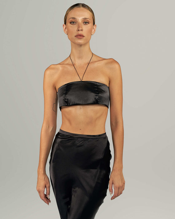 EVA SILK-SATIN TOP